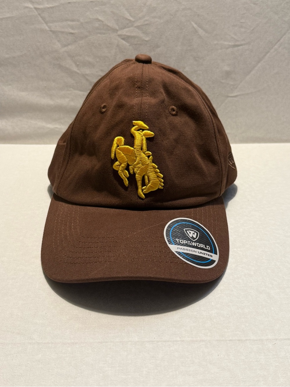 Top of the World Wyoming Cowboys Adjustable Hat Brown